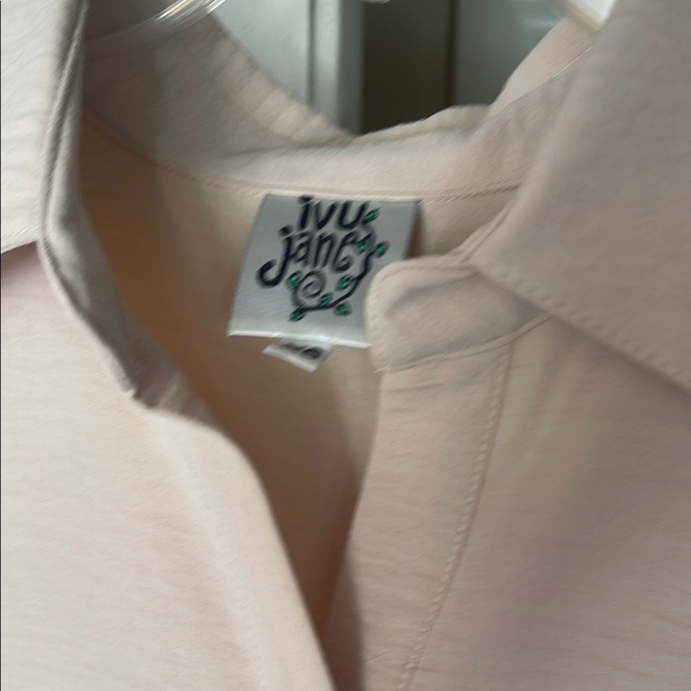 Ivy Jane Blush Button Down Shirt Dress - Picture 2 of 3